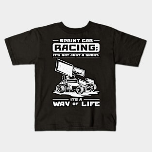 Sprint Car Dirt Track Racing Kids T-Shirt